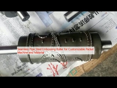 โรลเลอร์ท่อเหล็กที่ลวดลายแบบไร้รอยต่อสําหรับเครื่องและวัสดุที่สามารถปรับแต่งได้